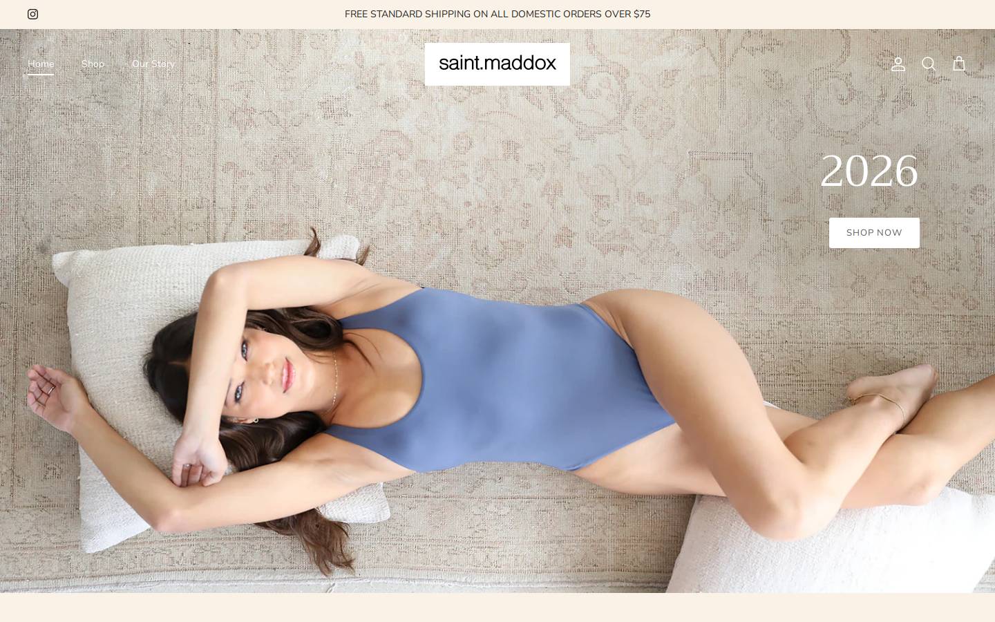 saintmaddox.com homepage screenshot