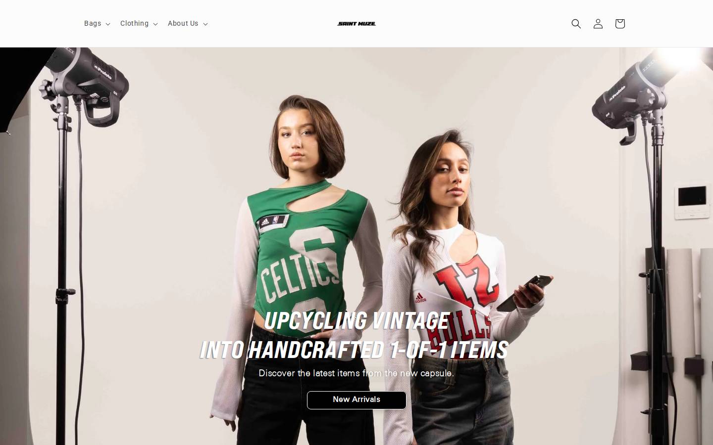 saintmuze.com homepage screenshot