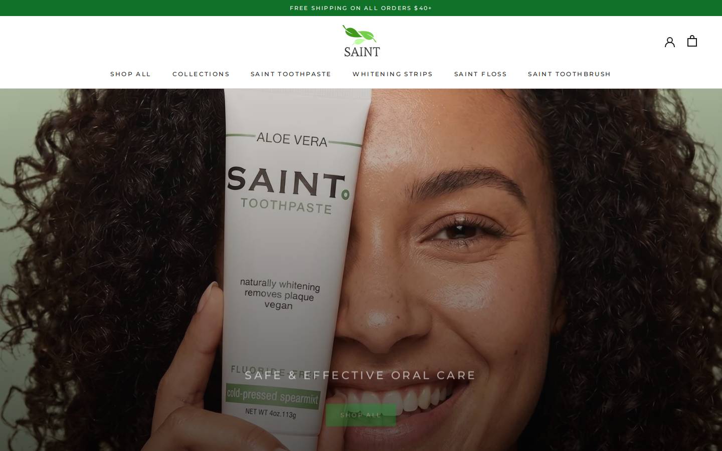 Saintoralhealth homepage screenshot