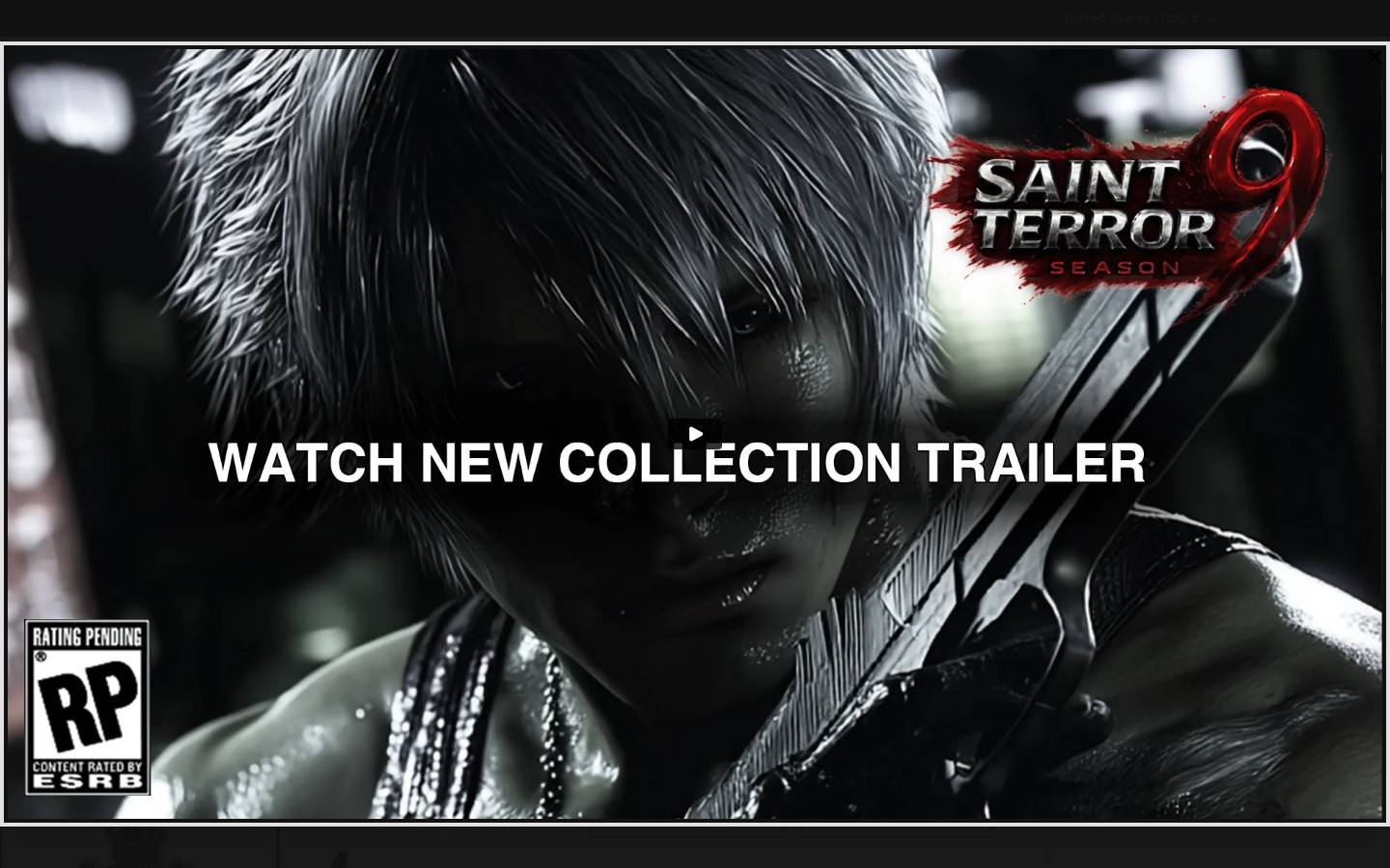 Saint Terror homepage screenshot