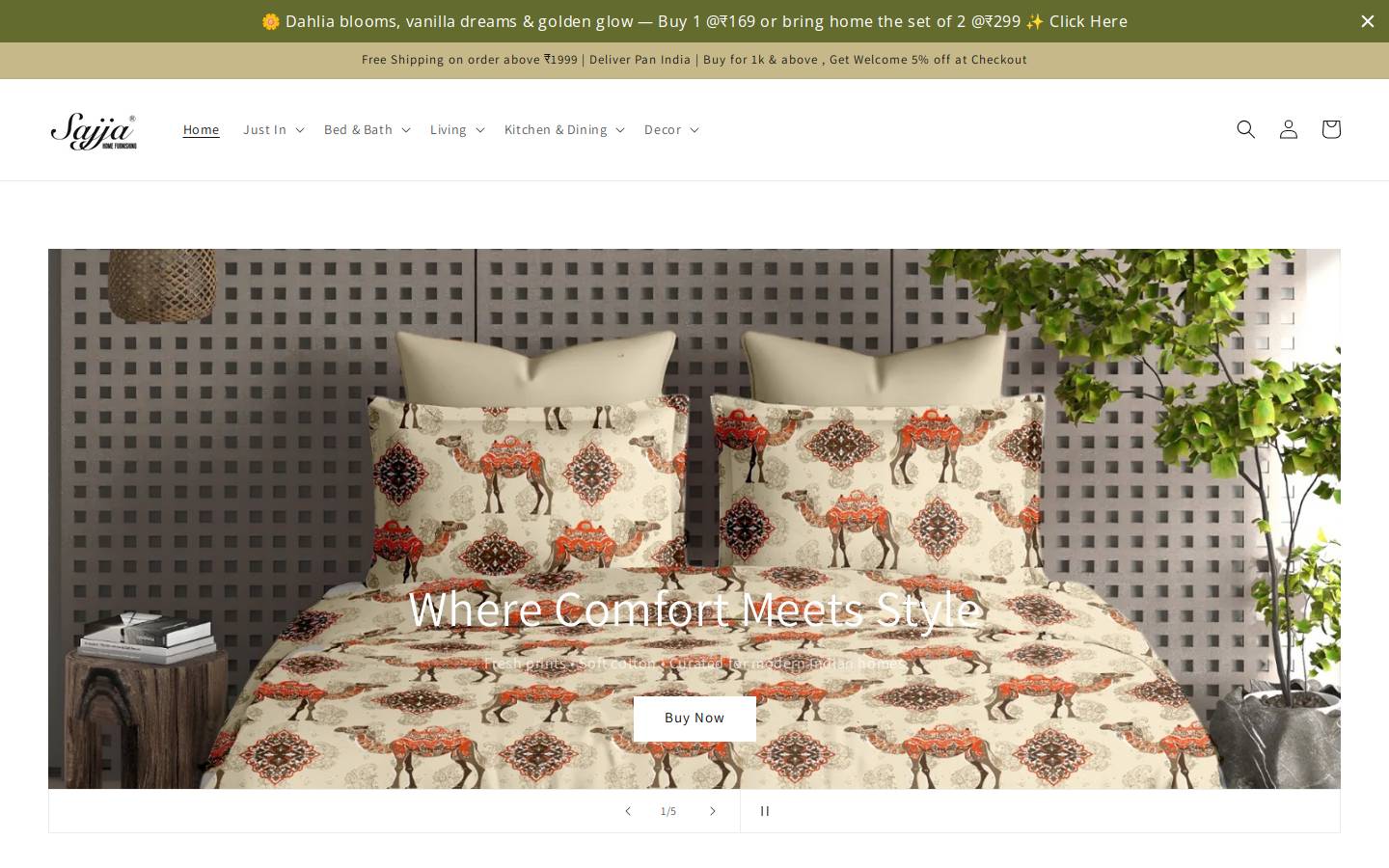 sajja.in homepage screenshot