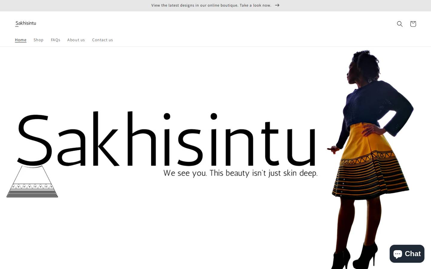 sakhisintu.com homepage screenshot