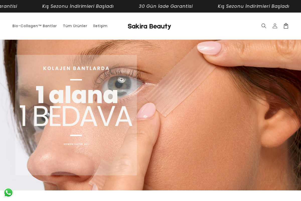 Sakira Beauty homepage screenshot