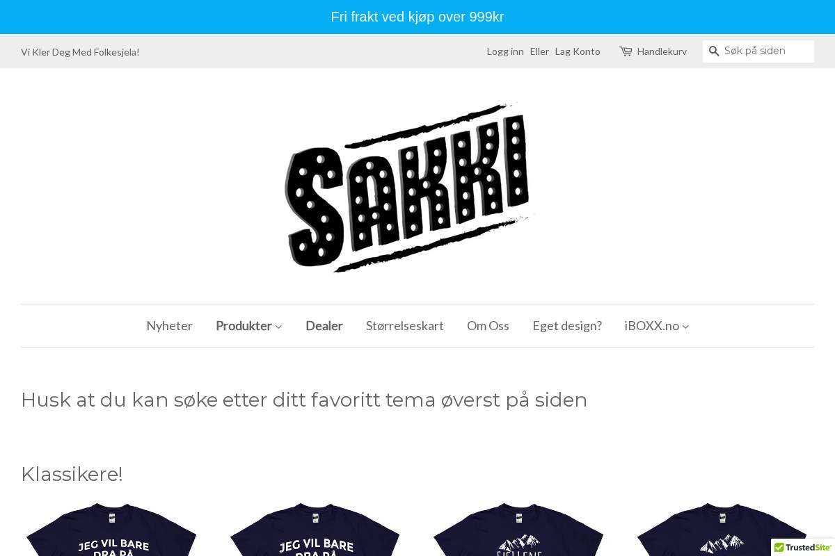 sakki.no homepage screenshot