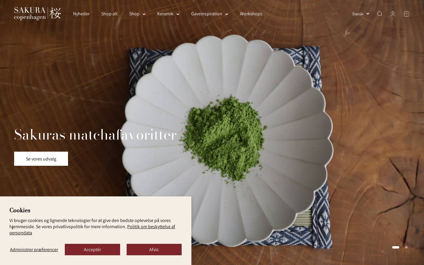 Sakura Copenhagen homepage screenshot