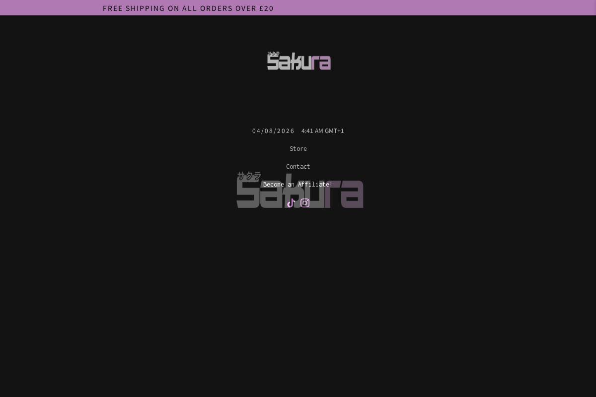 sakuradecals.com homepage screenshot