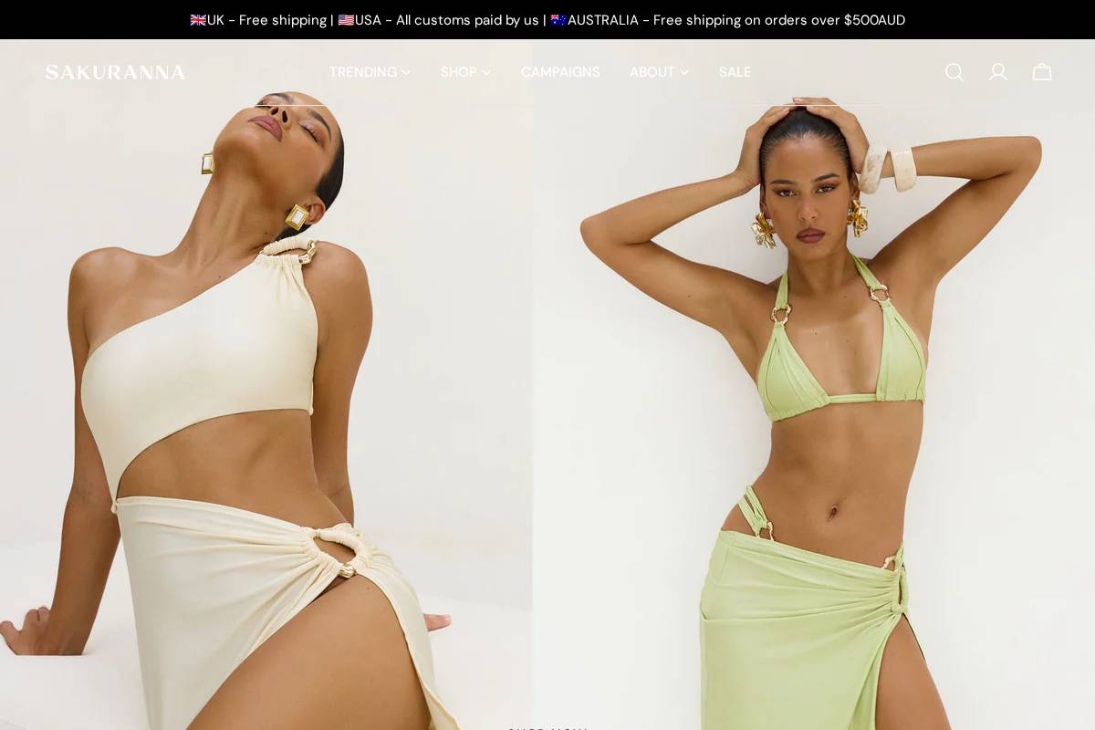 sakuranna.com homepage screenshot