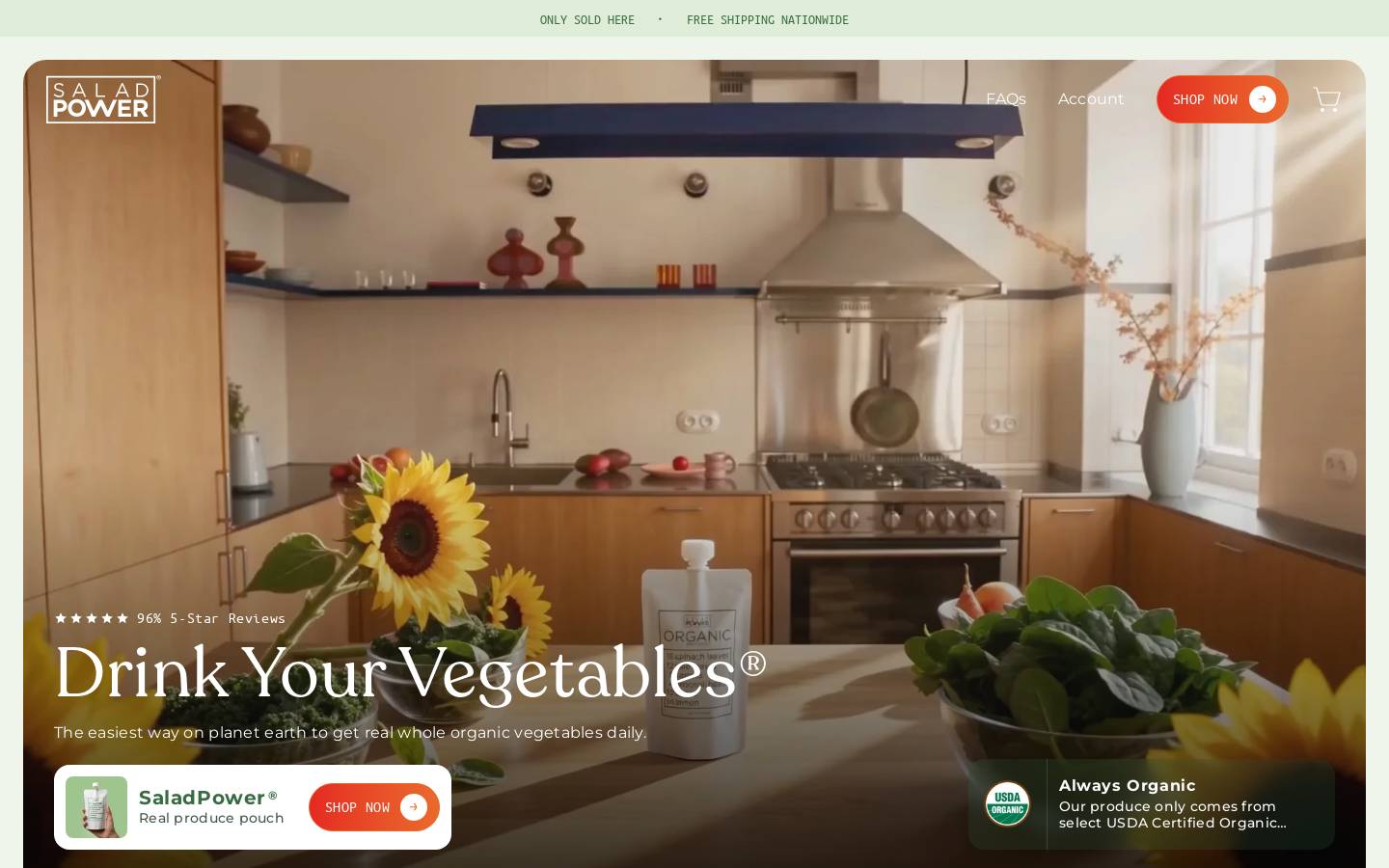 saladpower.com homepage screenshot