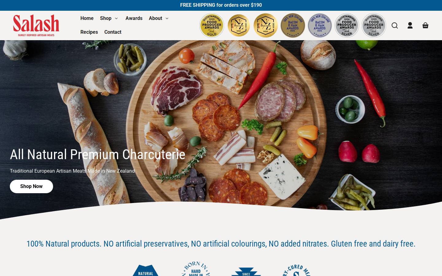 salash.co.nz homepage screenshot
