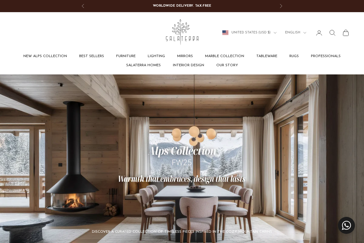 Salaterra homepage screenshot