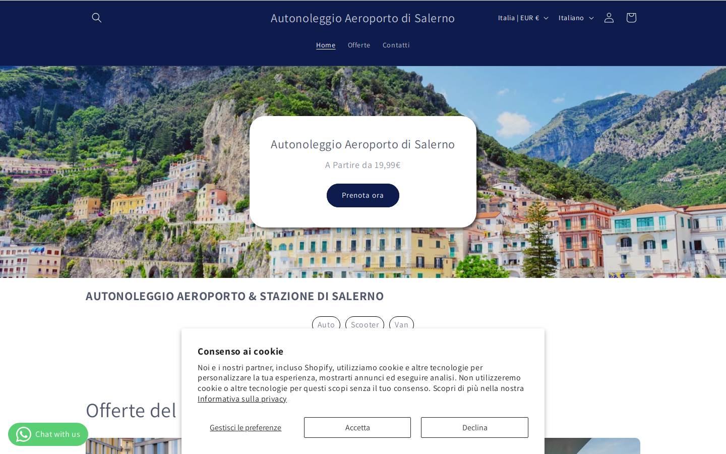 salernorent.com homepage screenshot
