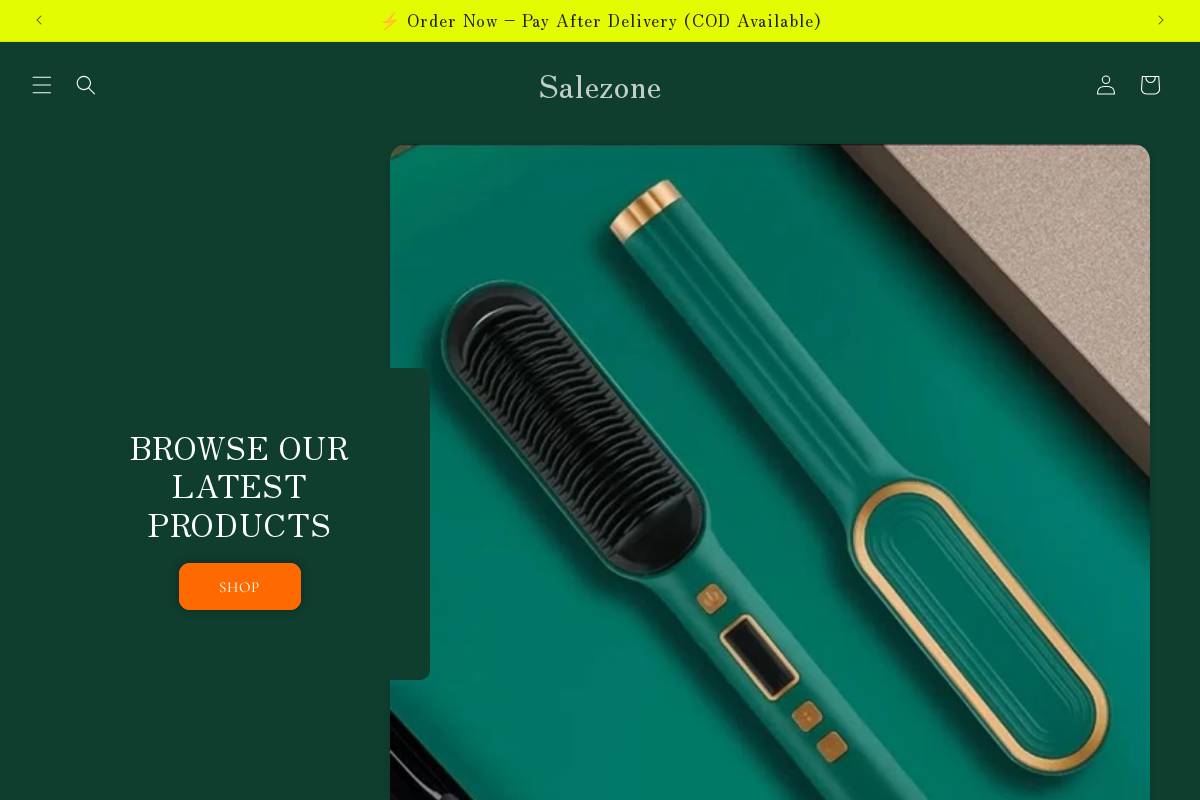 salezzone.com homepage screenshot