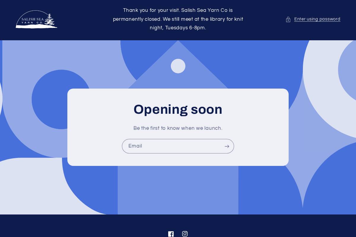 salishseayarnco.com homepage screenshot