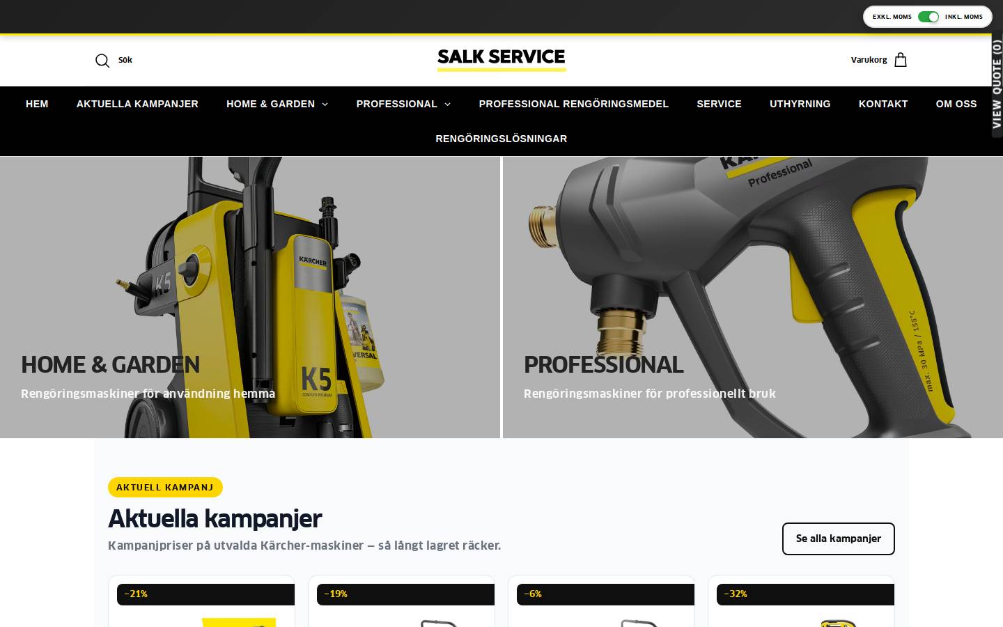 salkservice.com homepage screenshot