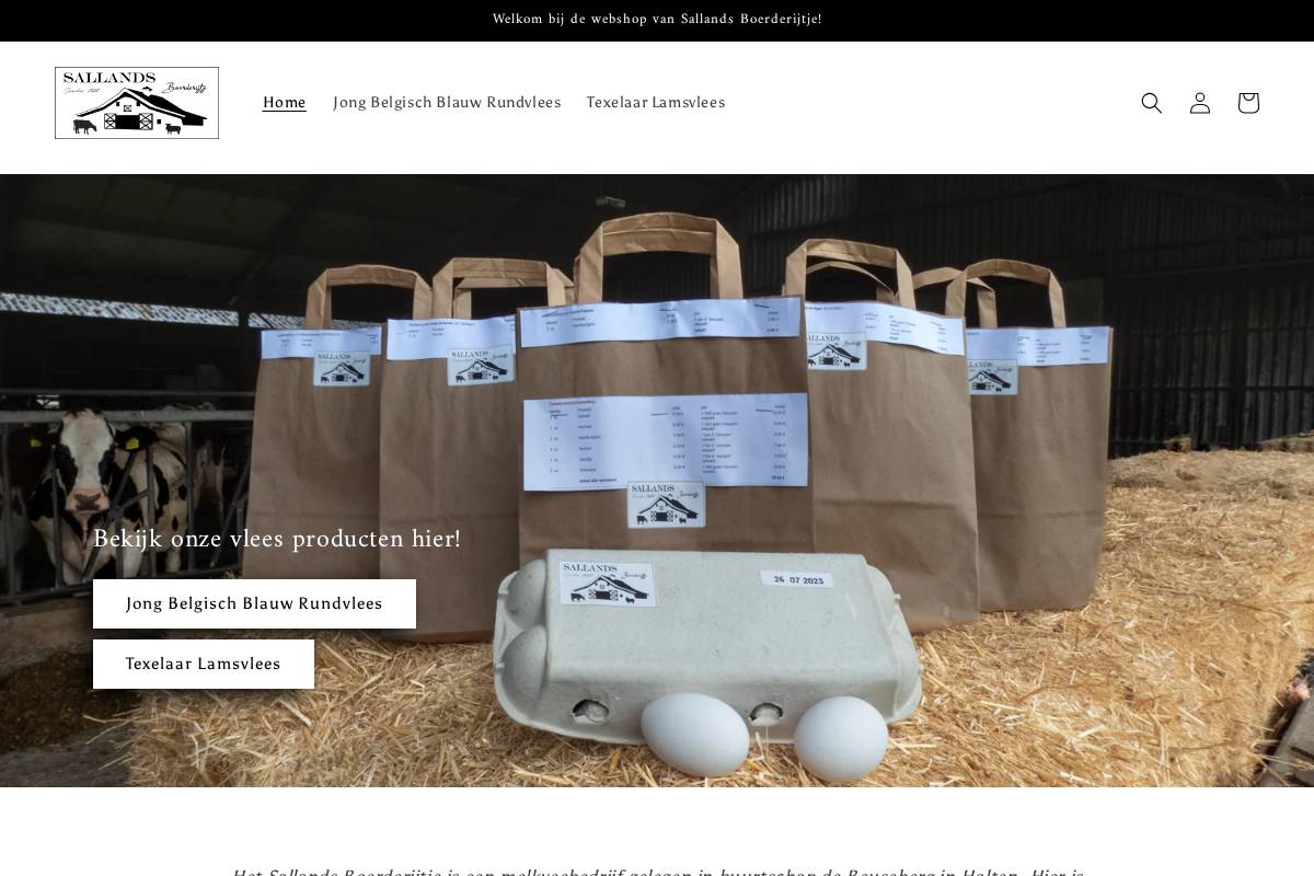 sallandsboerderijtje.nl homepage screenshot