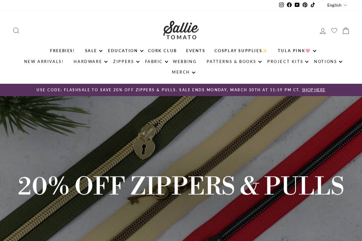 sallietomato.com homepage screenshot