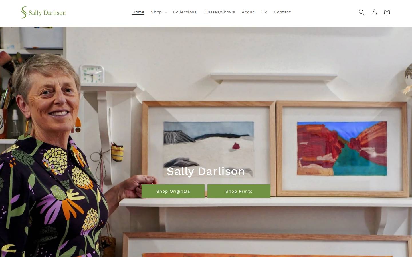 sallydarlison.com homepage screenshot