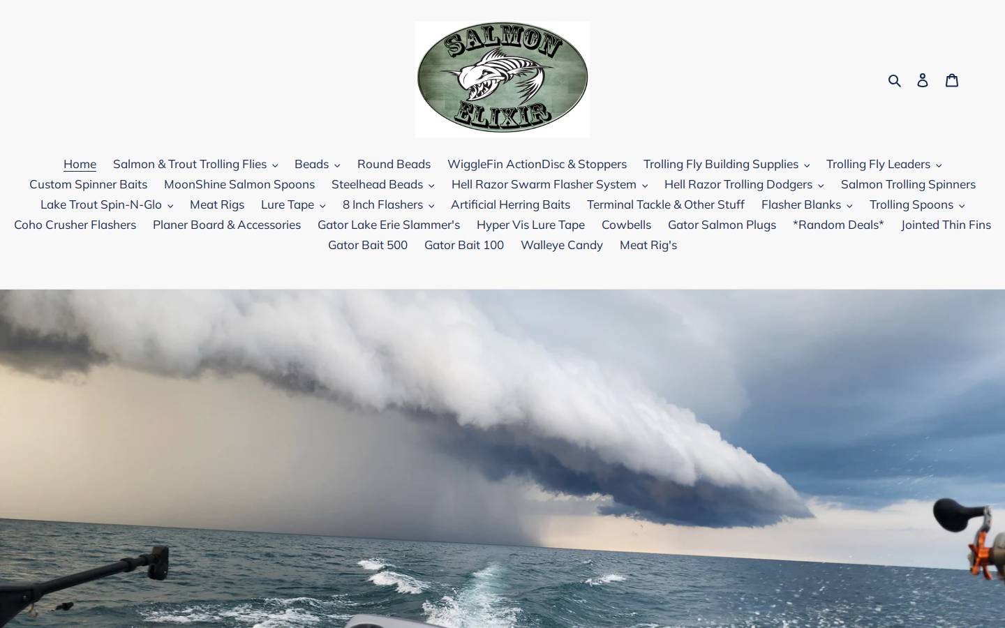 salmonelixir.com homepage screenshot