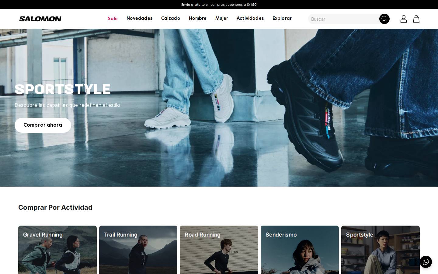 salomonstore.com.pe homepage screenshot