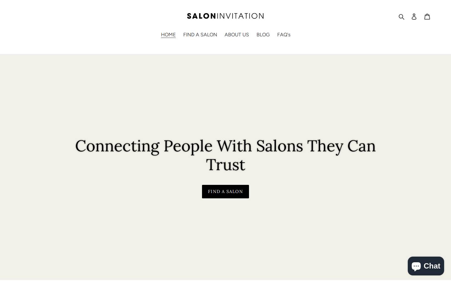 salon-invitation.com homepage screenshot