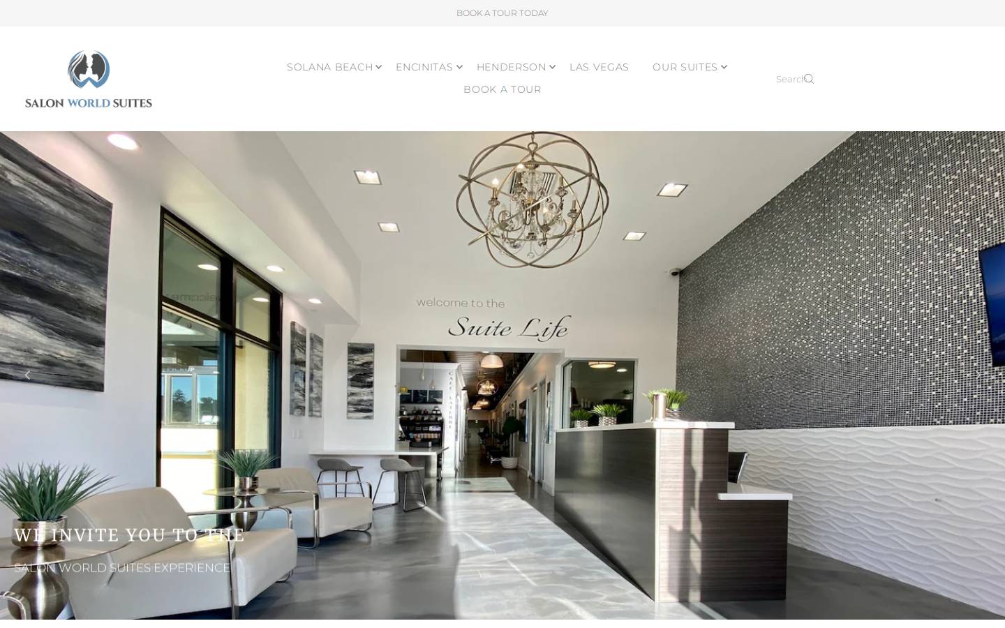 salonworldsuites.com homepage screenshot