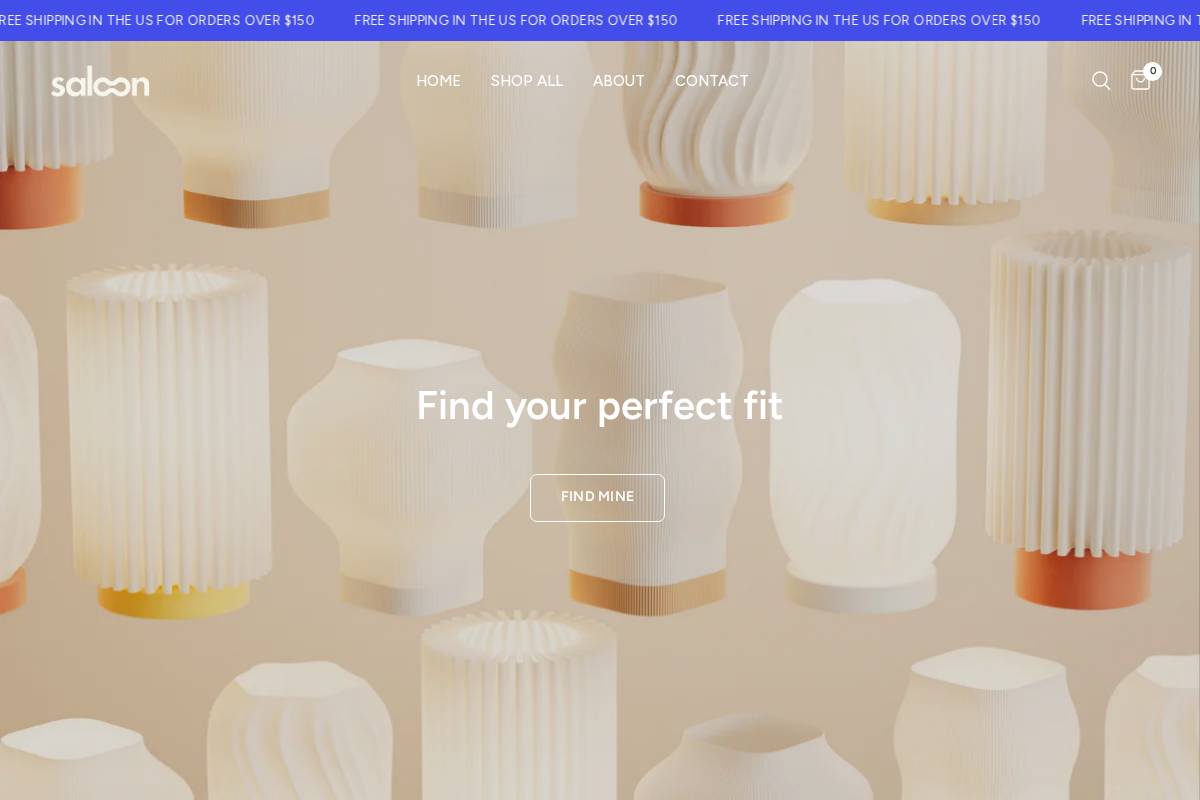 saloon.shop homepage screenshot