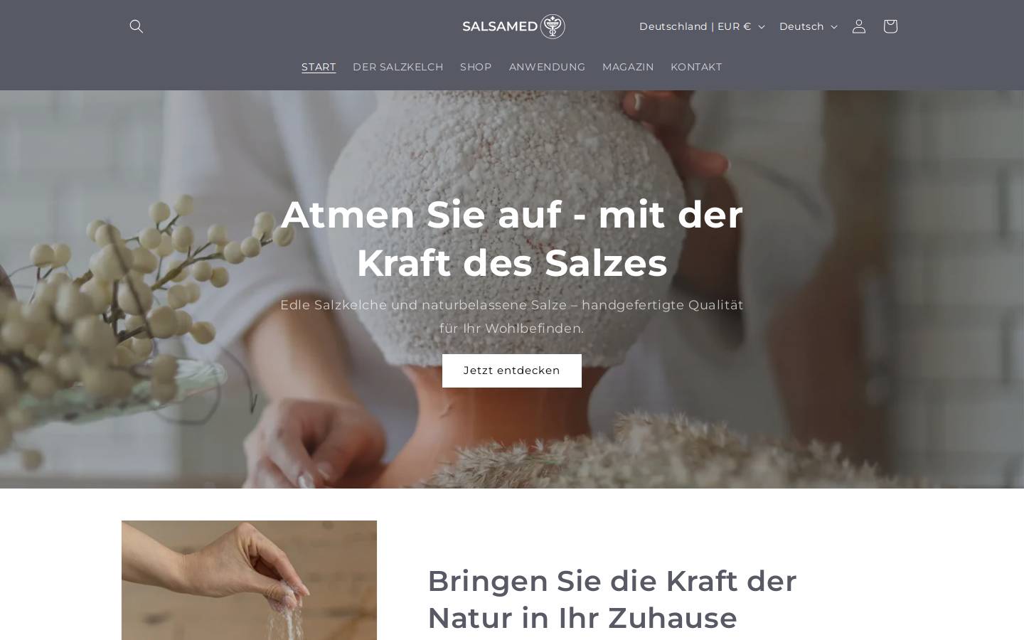 salsamed.de homepage screenshot