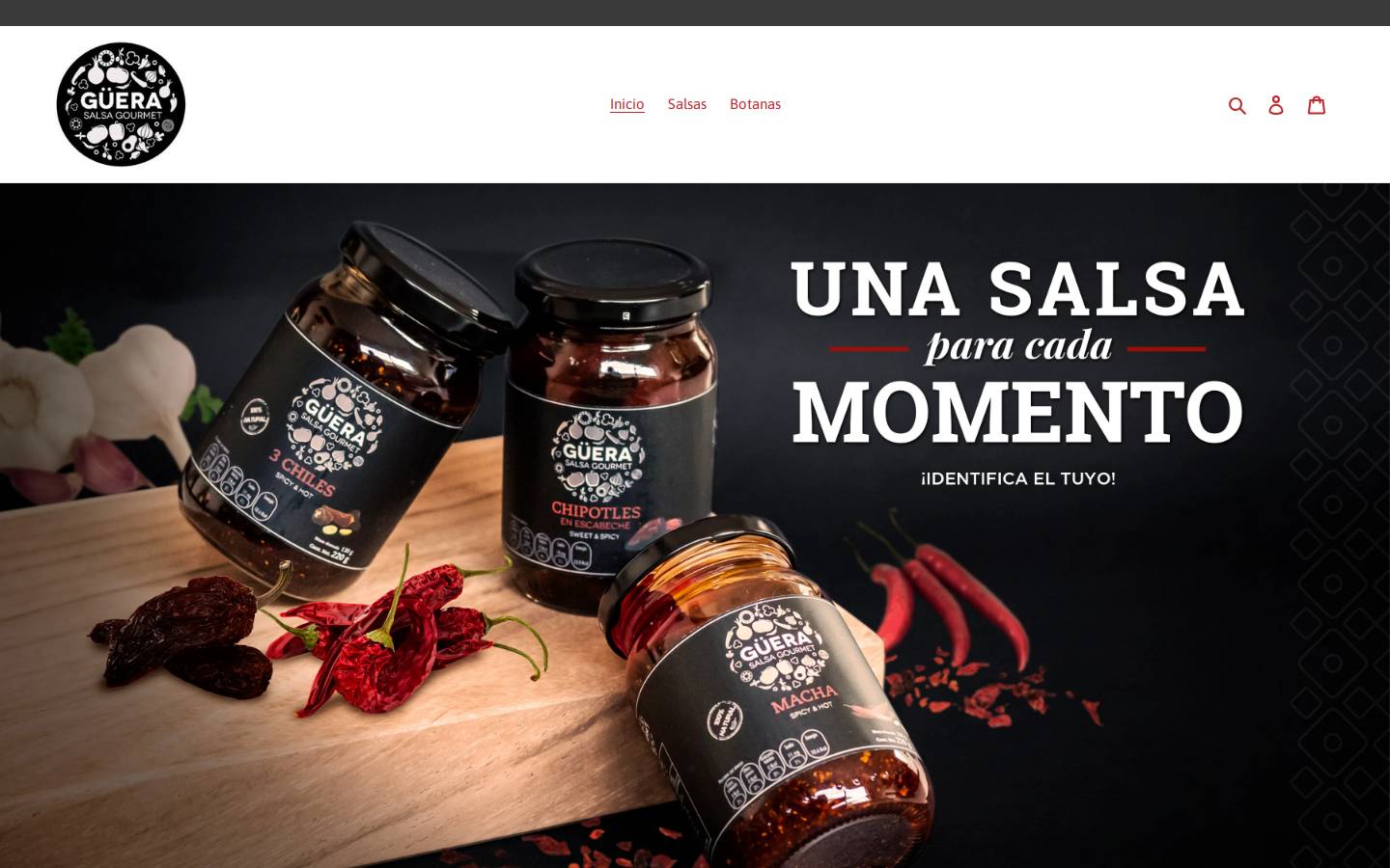 salsaslaguera.com.mx homepage screenshot