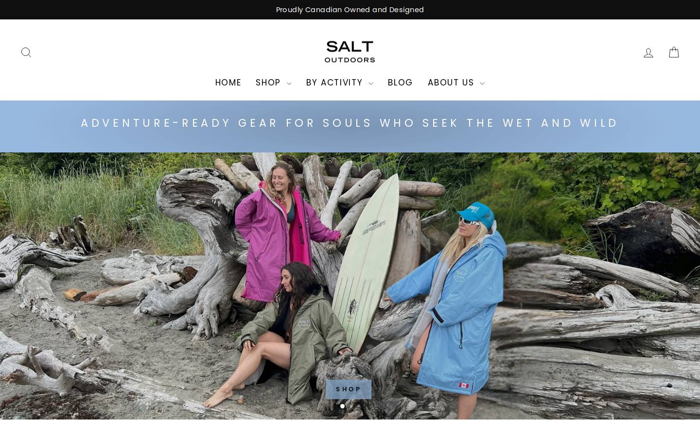 salt-outdoors.com homepage screenshot