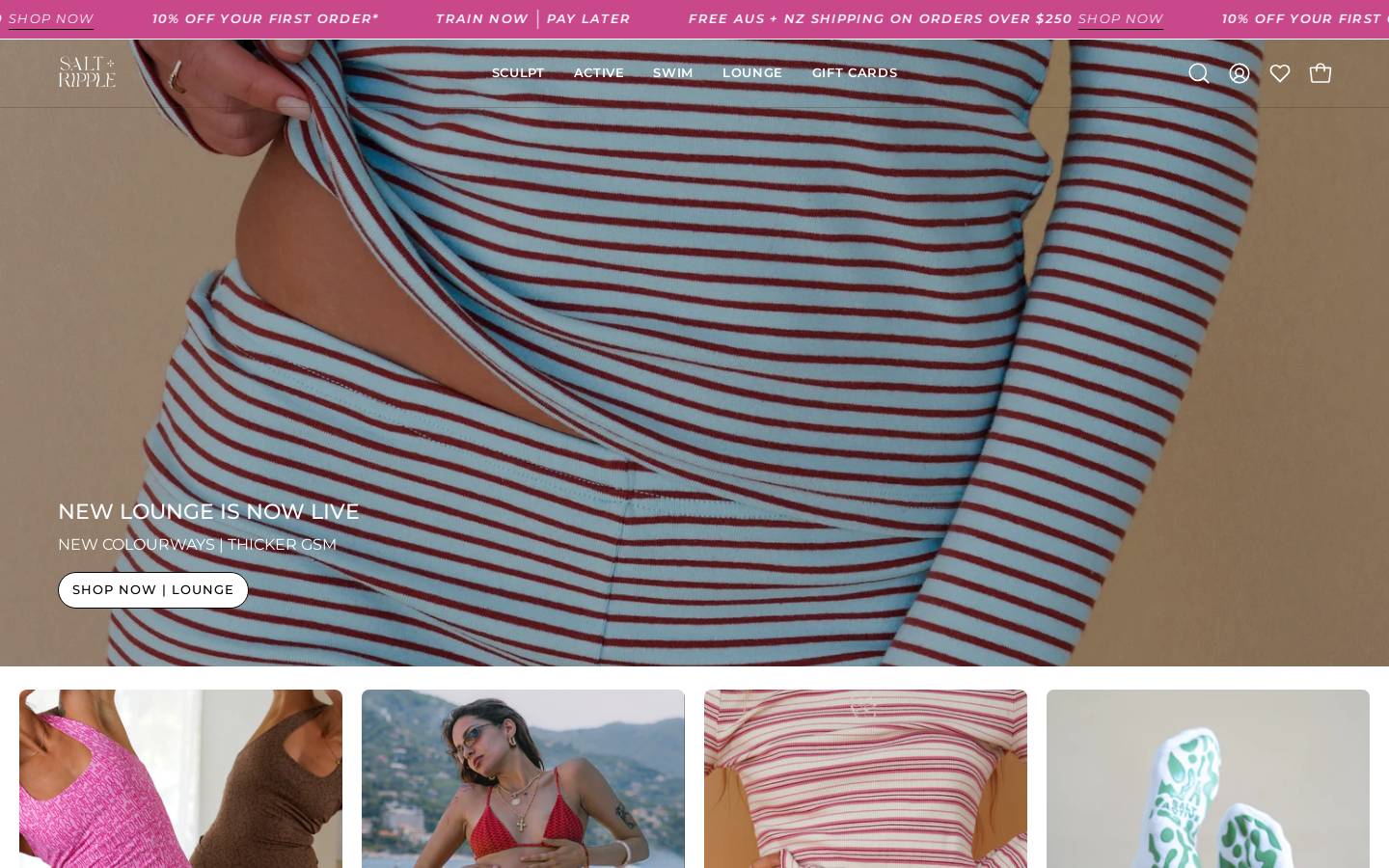 saltandripple.com.au homepage screenshot