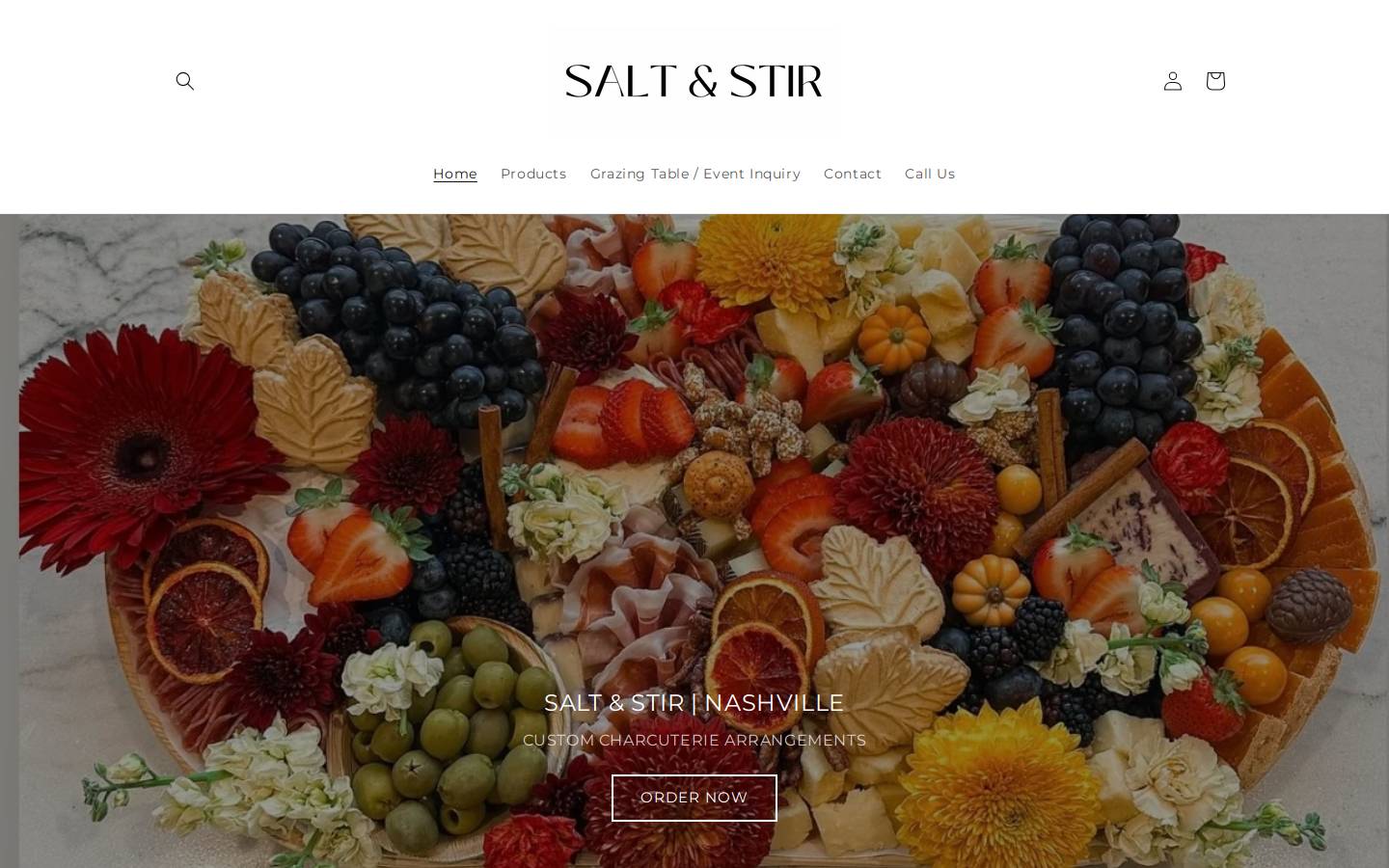 saltandstir.com homepage screenshot