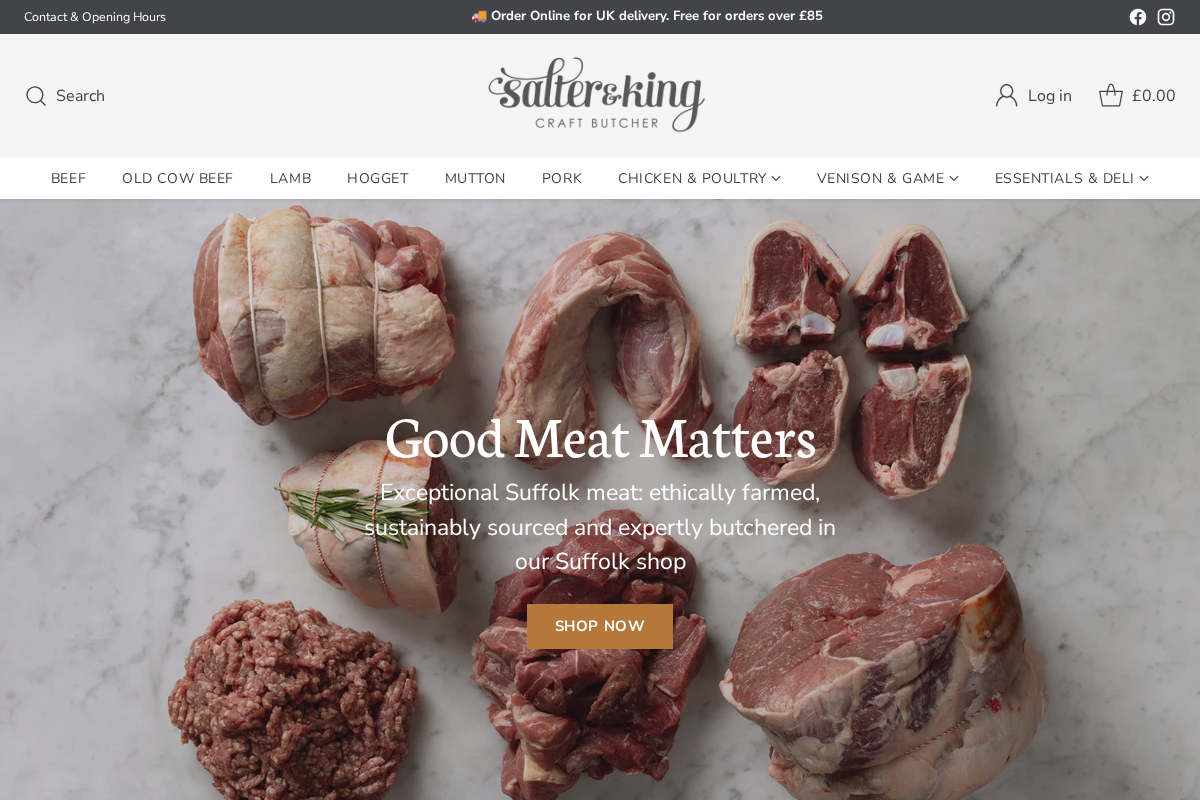Salterandking homepage screenshot