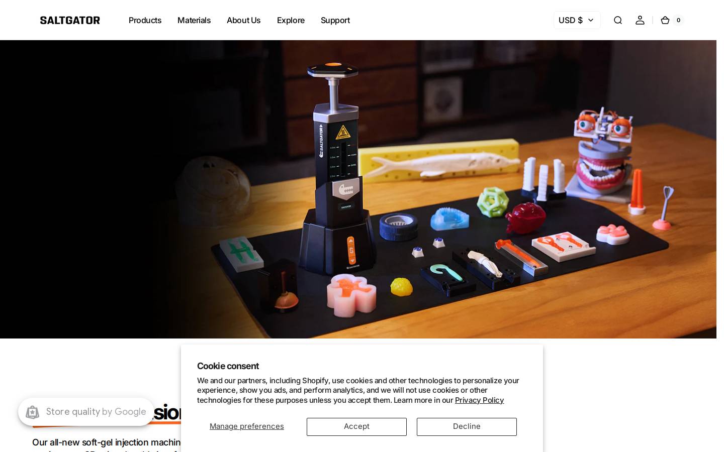 saltgator.com homepage screenshot