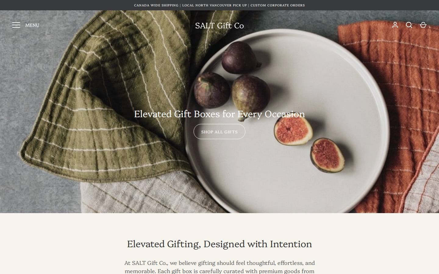 saltgiftco.com homepage screenshot