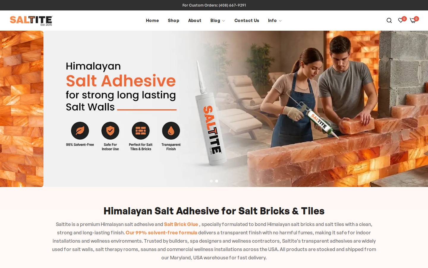 saltite.com homepage screenshot