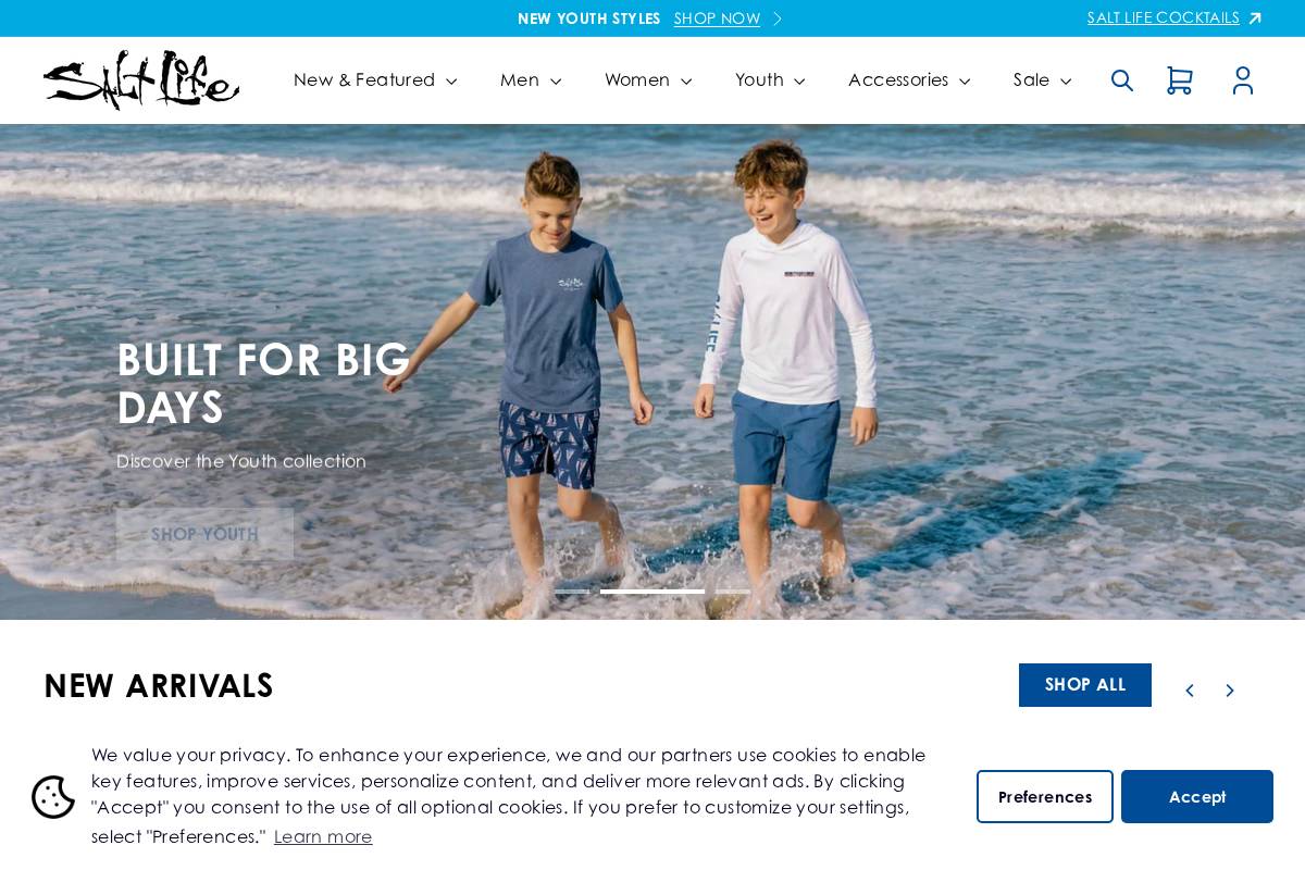 Salt Life homepage screenshot