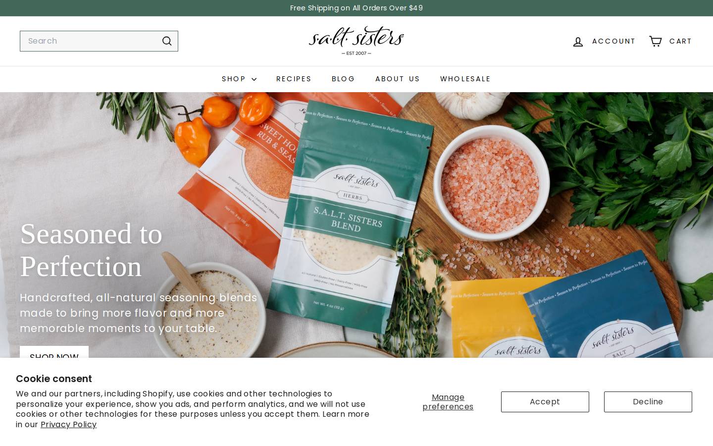 saltsisters.com homepage screenshot