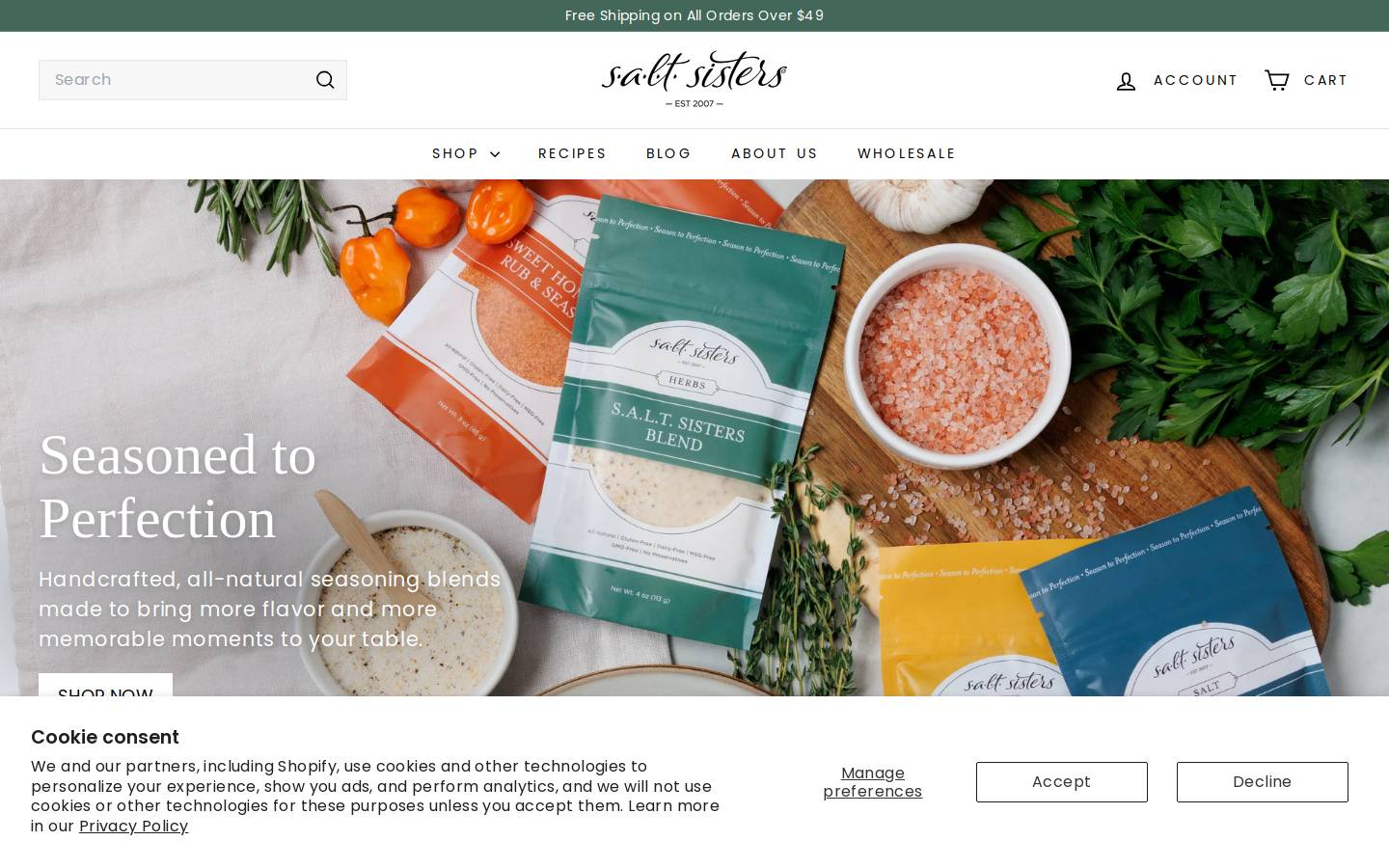saltsisters.net homepage screenshot