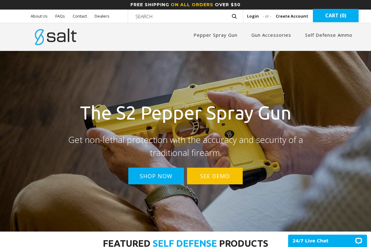 Saltsupply homepage screenshot