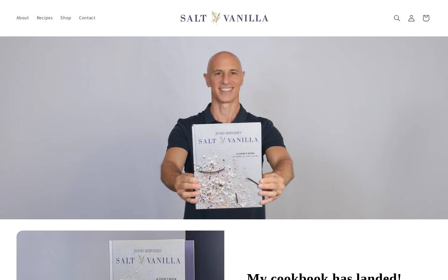 saltvanilla.com homepage screenshot