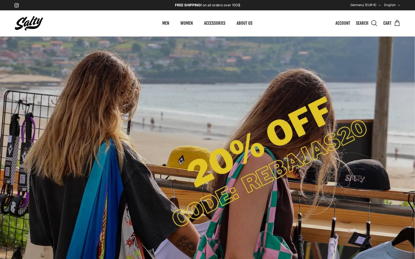 salty-cr.com homepage screenshot