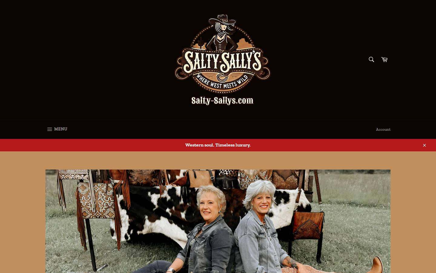 salty-sallys.com homepage screenshot