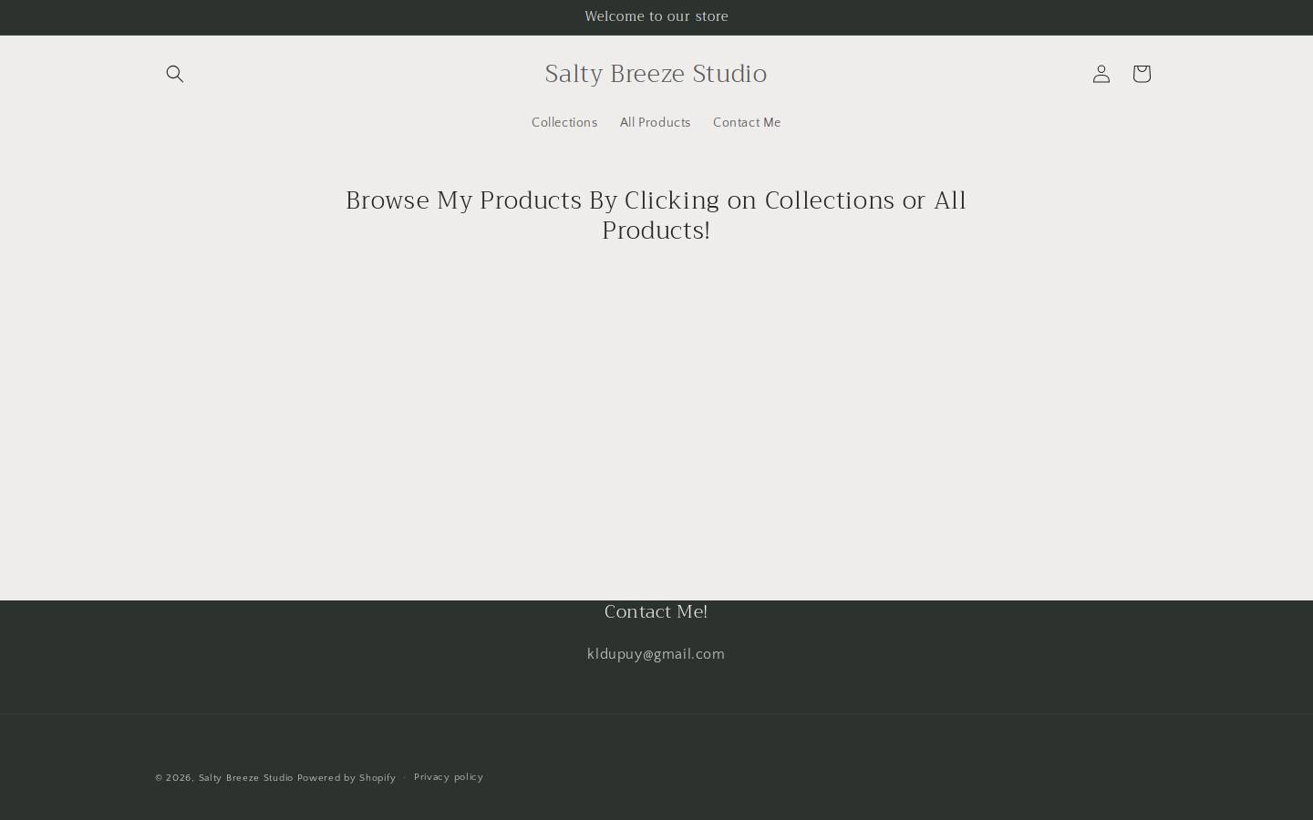 saltybreezestudio.com homepage screenshot