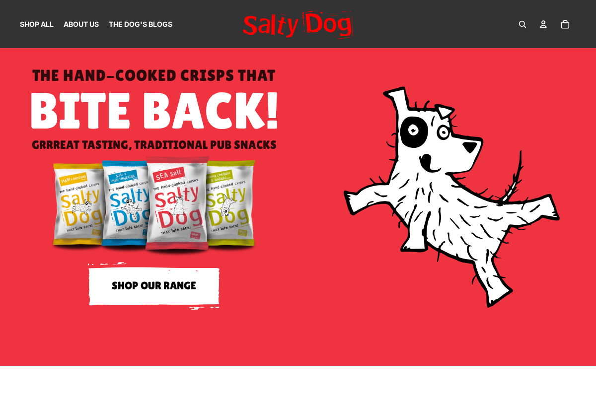 Salty Dog Brands Ltd homepage screenshot