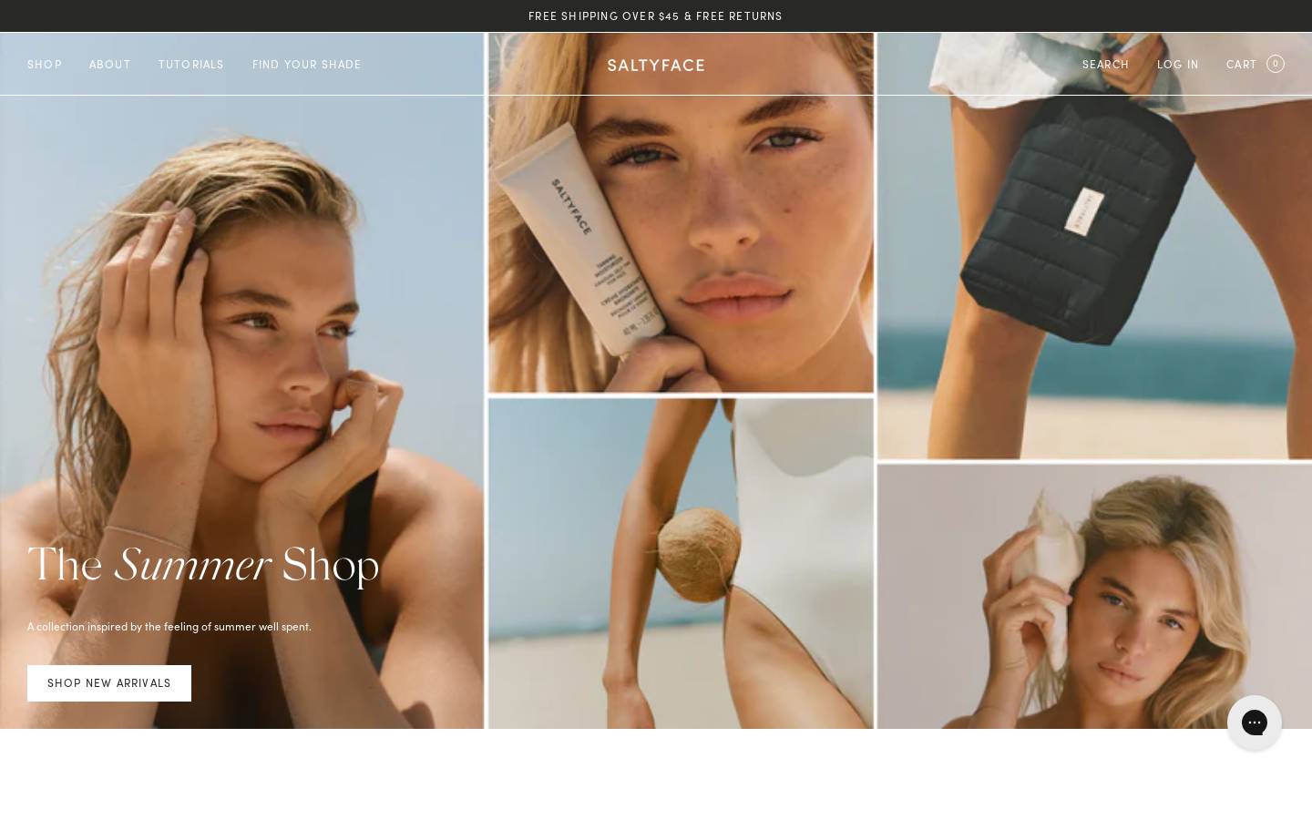 Saltyface homepage screenshot