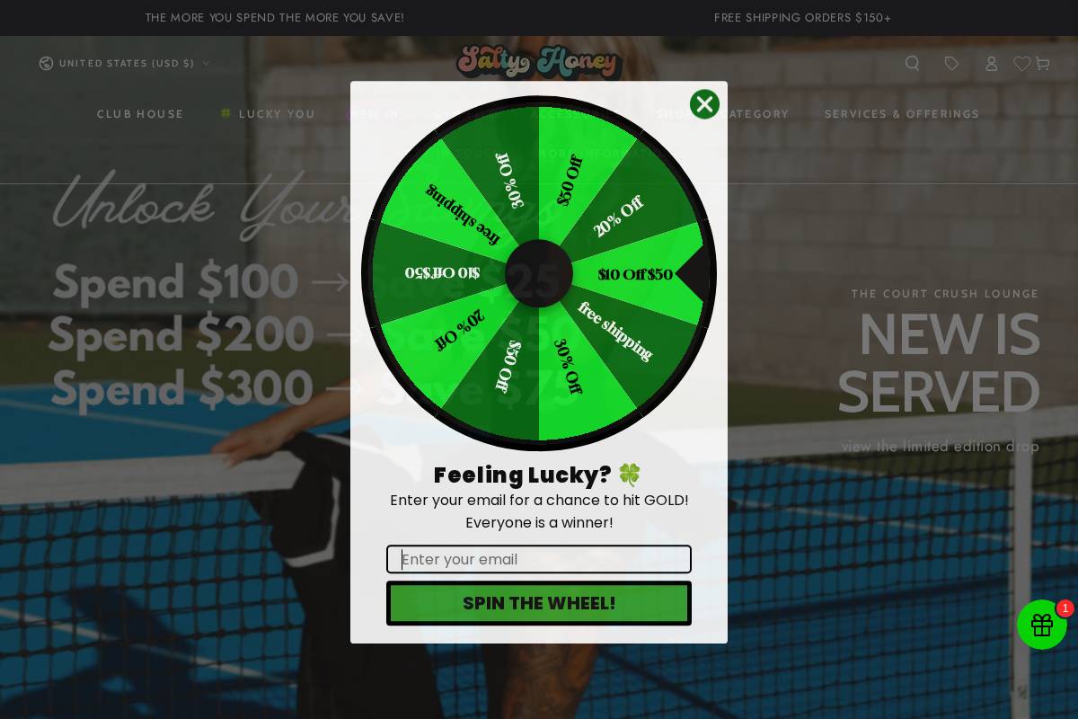 saltyhoney.co homepage screenshot