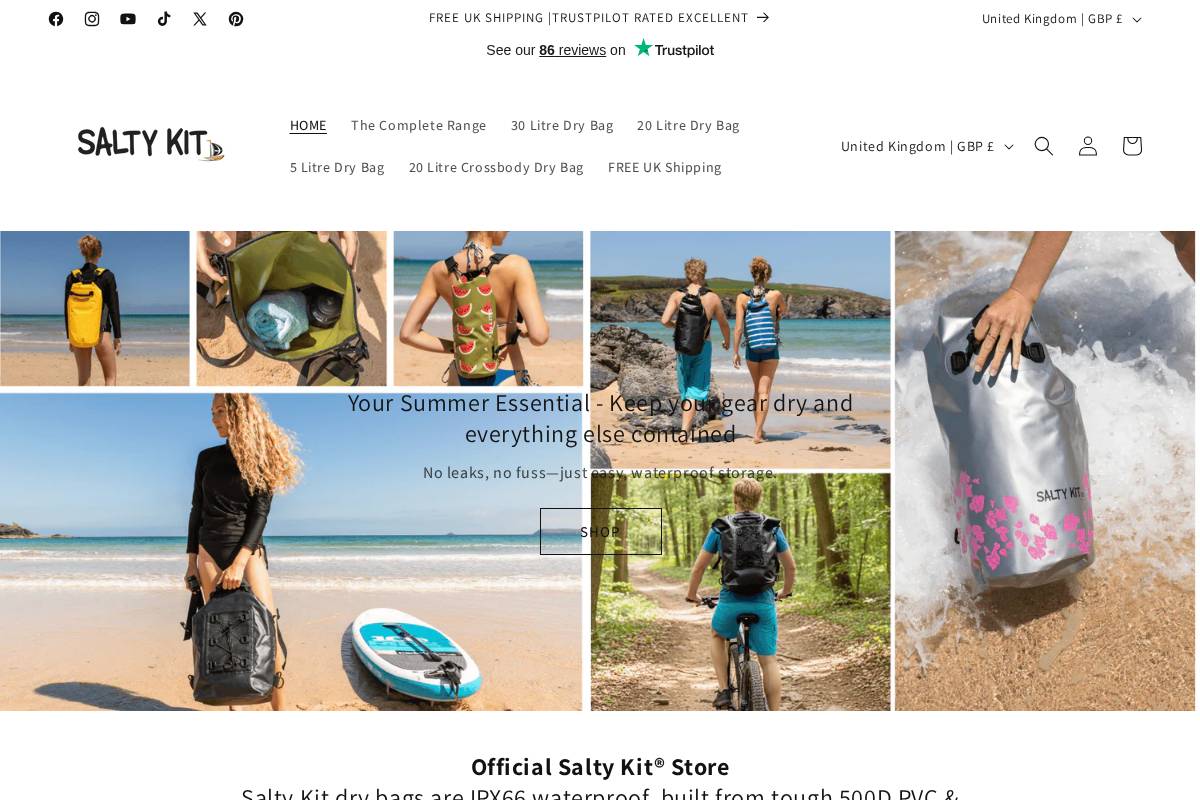 Salty Kit homepage screenshot