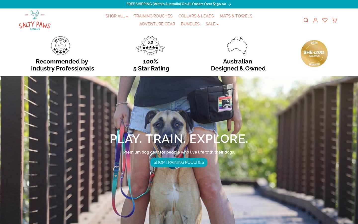 saltypawsdesign.com homepage screenshot