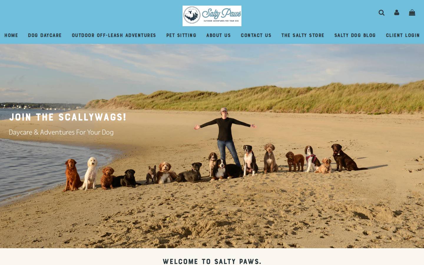 saltypawspet.com homepage screenshot