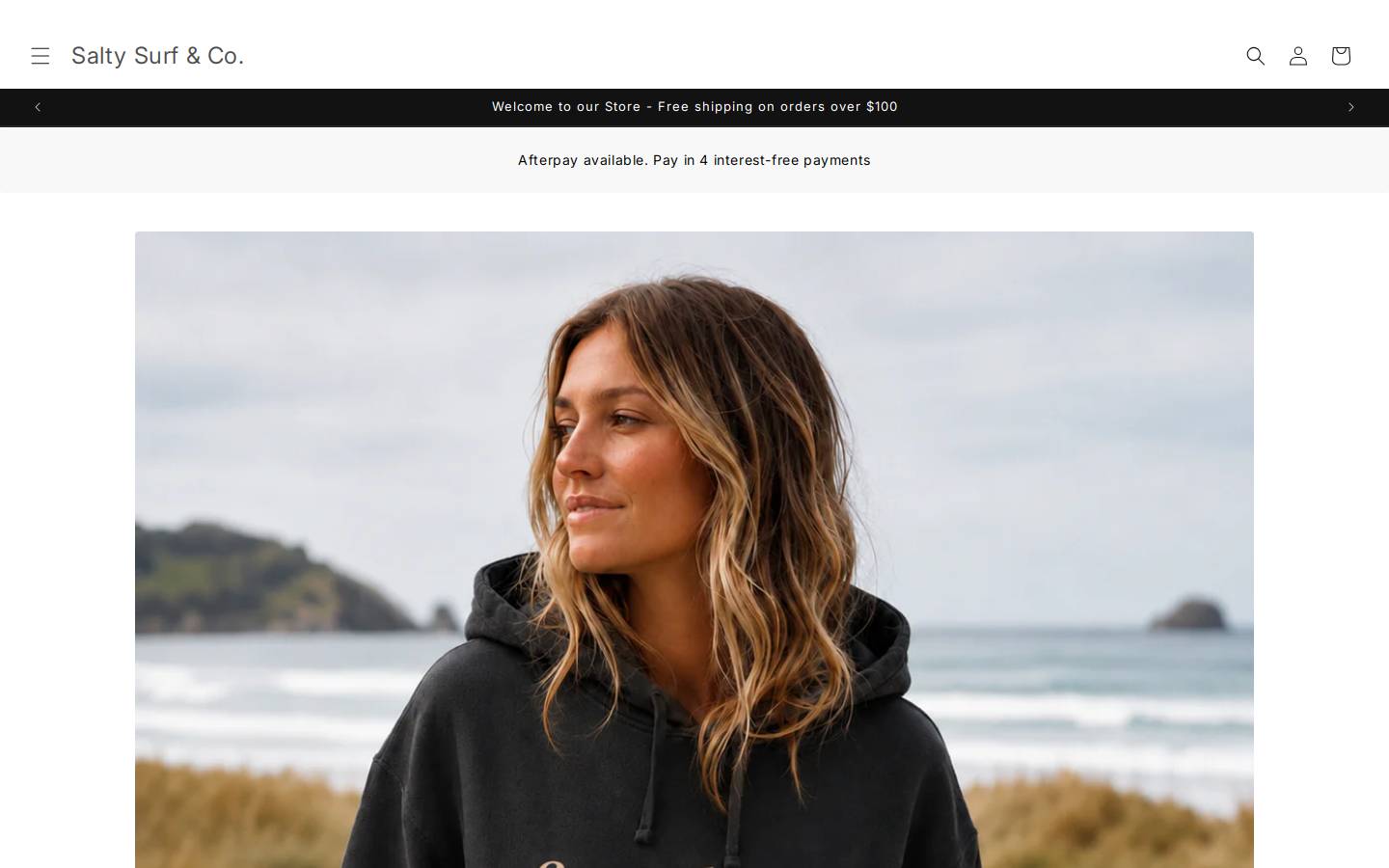saltysurfandco.com homepage screenshot